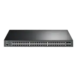 TP-Link JetStream V1 - Commutateur - C2+ - Géré - 48 x 10 - 100 - 1000 (PoE+) + 4 x 10 Gigabit SFP+ - M... (TL-SG3452XP)_1